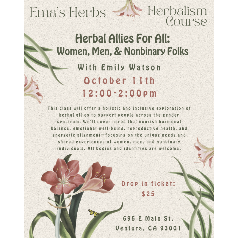 Herbal Allies For All: Women, Men, & Nonbinary Folks with Emily Watson