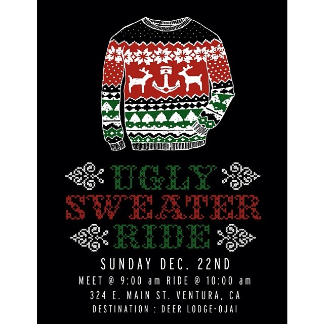 ugly sweater ride iron resin | Downtown Ventura